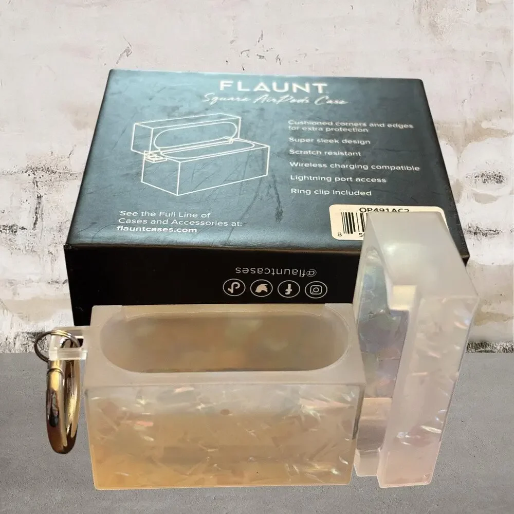 Flaunt SQUARE Mother of Pearl AirPods 3rd Generation Case NEW